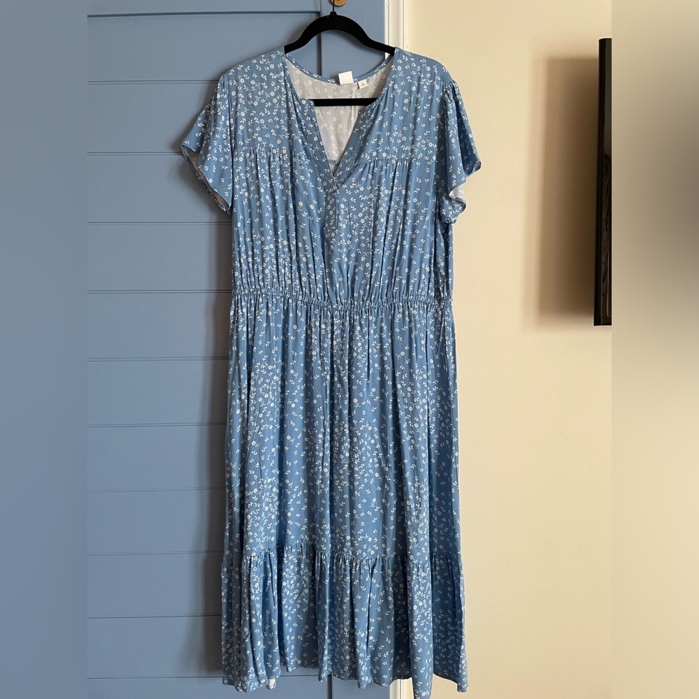 Gap Blue Floral Dress